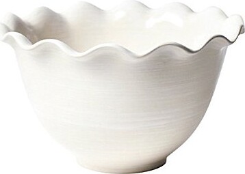 Coton Colors Signature White 9 Ruffle Bowl