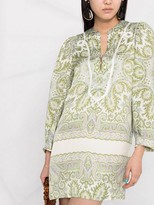 Thumbnail for your product : Sandro Paisley-Print Shift Dress