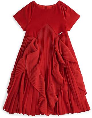 Givenchy Pleated Ruffle Dress