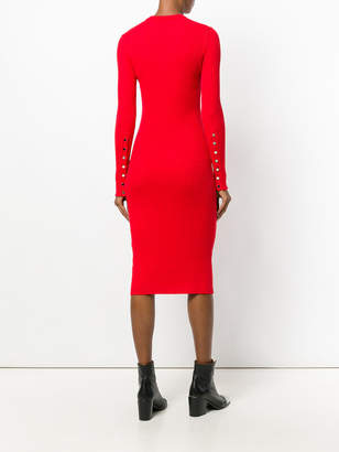 Courreges ribbed knitted dress