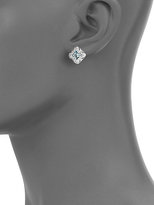 Thumbnail for your product : Judith Ripka Estate Blue Topaz & Sterling Silver Stud Earrings