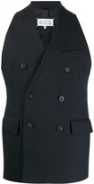 Thumbnail for your product : Maison Margiela Pinstripe Double-Breasted Gilet