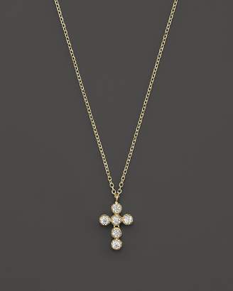 KC Designs Diamond Cross Pendant Necklace in 14K Yellow Gold, 16