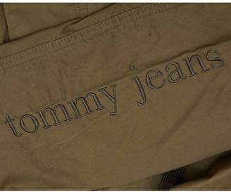 Tommy Jeans Pure Cotton Parka Colour: OLIVE, Size: XS