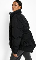 Thumbnail for your product : boohoo Belt Detail Puffer Jacket