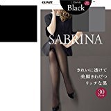 Sabrina Gunze Black Tights 30 Denier Size L - LL - 026 Black