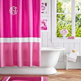 Pottery Barn Teen Color Block Shower Curtain (Girl), Pink Magenta/ Bright Pink, One Size