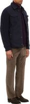 Thumbnail for your product : Fay Twill, Cable Knit & Quilted Tech-Fabric Combo Jacket-Blue