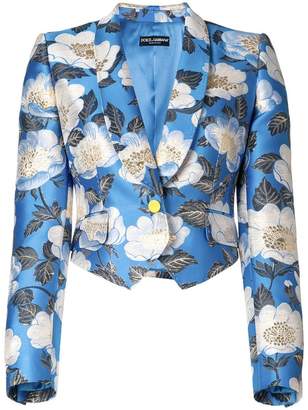 Dolce & Gabbana cropped floral print jacket