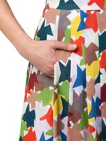 Thumbnail for your product : Akris Kinderstern Print Pleated Maxi A-Line Skirt