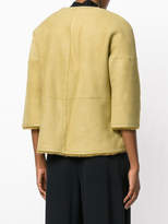Thumbnail for your product : Desa 1972 furry interior button up coat