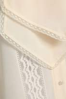 Thumbnail for your product : Chloé Lace-trimmed Silk Crepe De Chine Blouse