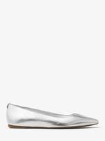 Thumbnail for your product : MICHAEL Michael Kors Arianna Metallic Leather Flat