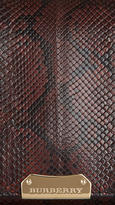 Thumbnail for your product : Burberry Medium Python Clutch Bag