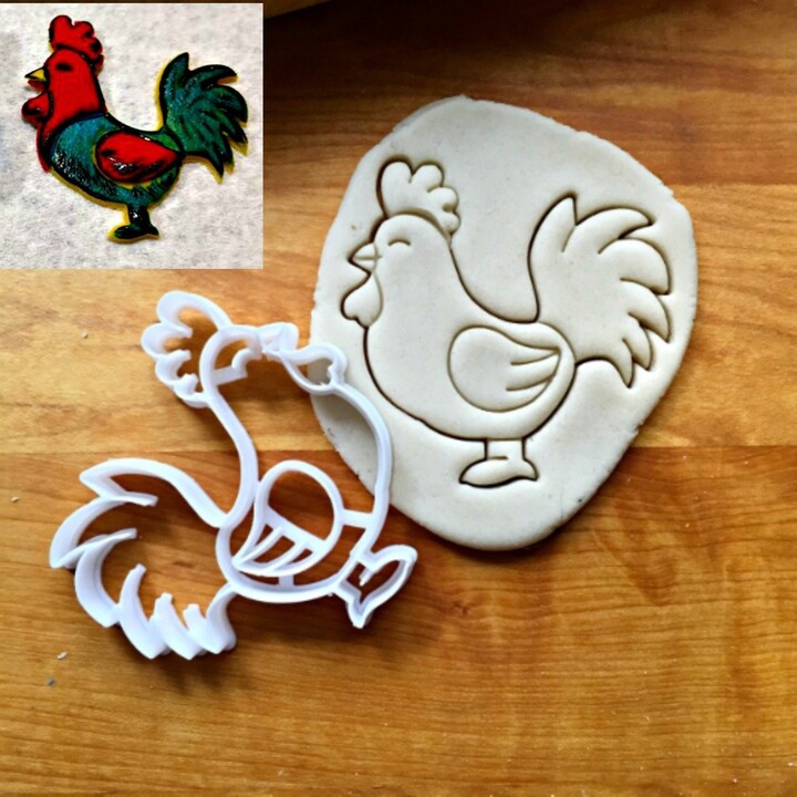 Etsy Rooster/Hen/Chicken Cookie Cutter in Multiple