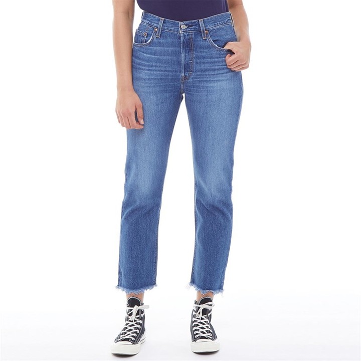 Levi's Womens 501 Cropped Jeans Market Mood - ShopStyle