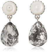 Thumbnail for your product : Givenchy Cone pendant earrings in mother-of-pearl and crystal