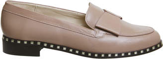 Office Present Bow Loafers Pink Leather Studded Rand
