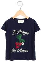 Thumbnail for your product : Gucci Girls' Embroidered Graphic Top