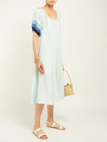 Thumbnail for your product : Anaak Catalina Panelled-sleeve Silk Dress - Green Multi