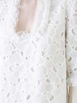Thumbnail for your product : Huishan Zhang scalloped macrame lace dress
