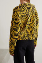 Thumbnail for your product : Proenza Schouler White Label Oversized Jacquard-knit Cotton-blend Sweater - Orange