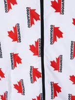 Thumbnail for your product : DSQUARED2 TEEN Maple leaf-print jacket