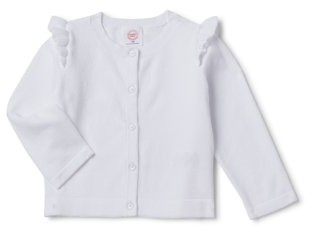 silver baby cardigan