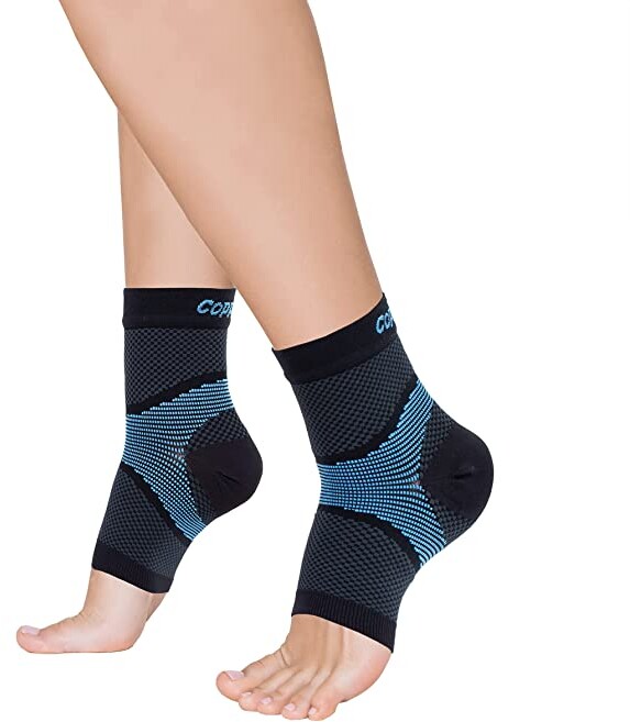 Copper Fit ICE Plantar Fasciitis Compression Ankle Sleeve Infused with