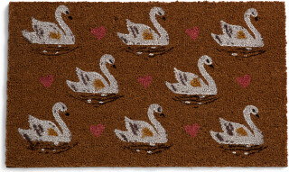 TJMAXX 18X30 Swans And Hearts Coir Doormat