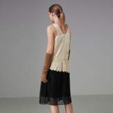 Thumbnail for your product : Burberry Silk Satin and Lace Sleeveless Dress