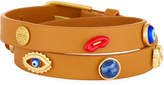 Thumbnail for your product : Tory Burch Crazy Charms Leather Double-Wrap Bracelet