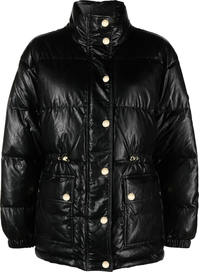 MICHAEL Michael Kors Faux-Leather Puffer Jacket