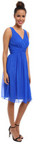 Thumbnail for your product : Donna Morgan Jessie Short Silk Chiffon Bra Friendly Dress