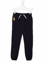 Thumbnail for your product : Ralph Lauren Kids embroidered polo Pony track pants