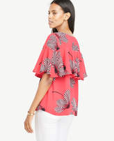 Thumbnail for your product : Ann Taylor Floral Tiered Ruffle Top