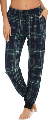 Vlazom Womens Pajama Pants Soft Lounge Plaid Bottoms PJ's Trousers with  Pockets for Sleeping Running - ShopStyle