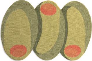 TJMAXX Martini Olives Hooked Scatter Rug, Cotton/Polyester