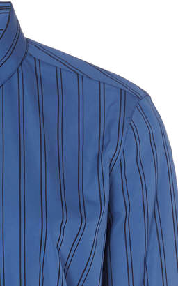 Jil Sander Francesca Striped Cotton-Poplin Button-Up Shirt