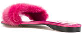 Thumbnail for your product : Rene Caovilla fur flip flops