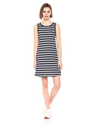 Daily Ritual Lived-In Cotton Sleeveless Boat-Neck Dress Casual,(EU M - L)