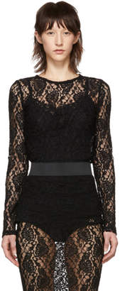 Dolce & Gabbana Black Lace Sweater