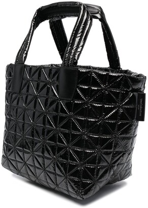 VeeCollective Quilted Leather Tote Bag