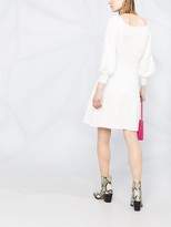 Thumbnail for your product : Pinko Balloon-Sleeve Knitted Skater Dress