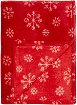 Thumbnail for your product : Linea Supersoft snowflake fleece blanket