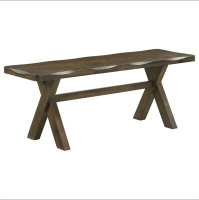 Gracie Oaks Knotty Nutmeg Dining Bench