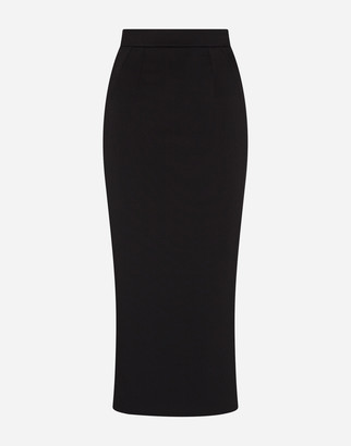 Dolce & Gabbana Longuette Tube Skirt In Faille