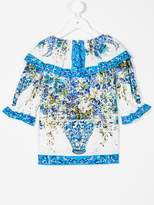 Thumbnail for your product : Dolce & Gabbana Kids floral embroidered blouse