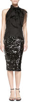Thumbnail for your product : Milly Sequined Slim Pencil Skirt