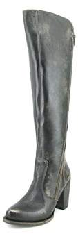 Bed Stu Trigger Women Pointed Toe Leather Black Western Boot.